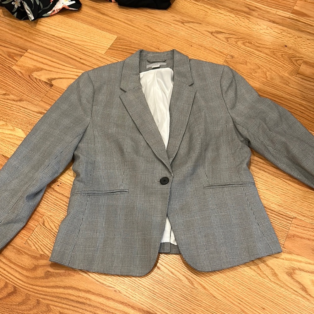 Checkered blazer